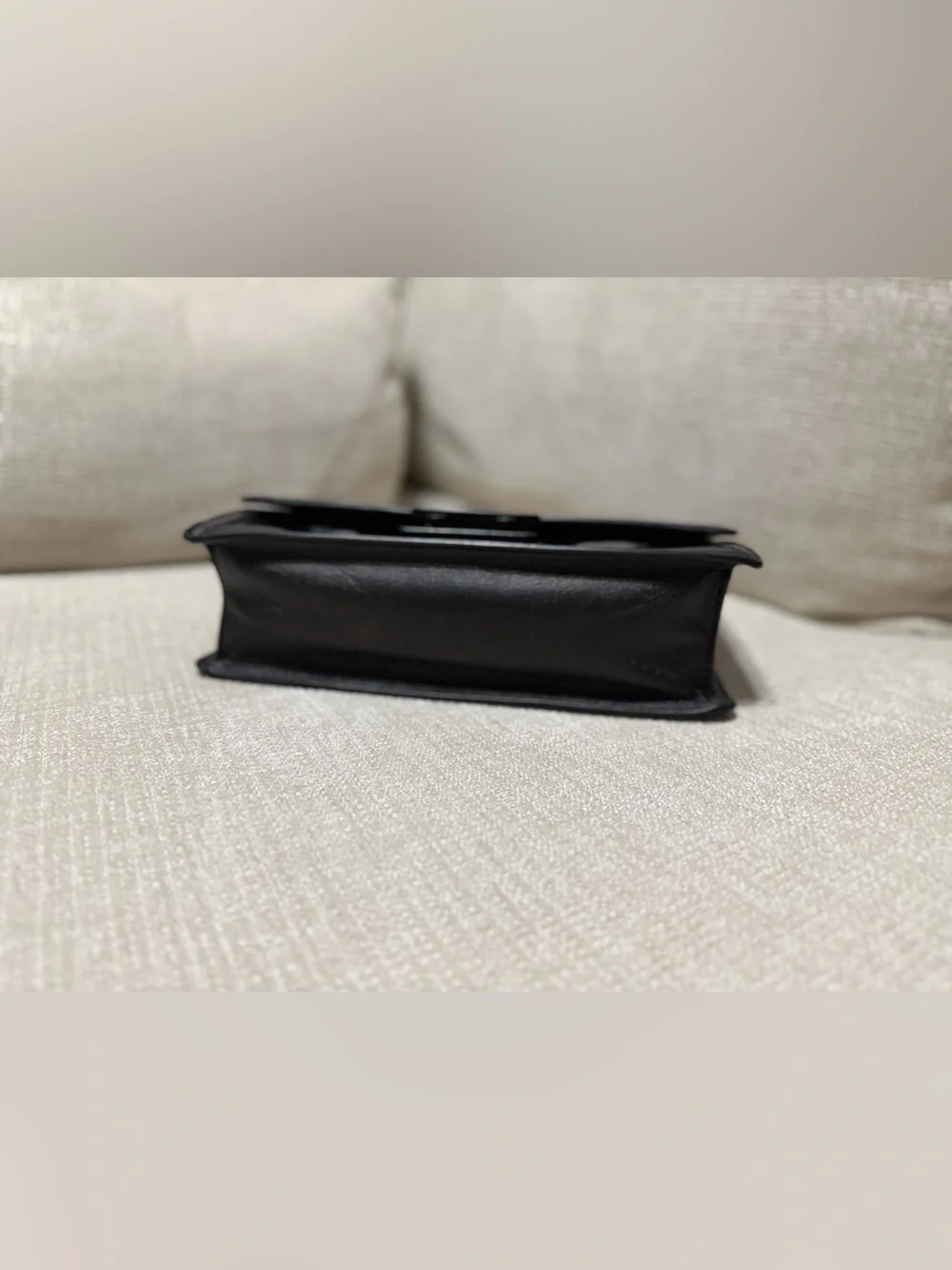 Authentic Michael Kors Black Patent Leather Top-Handle Satchel